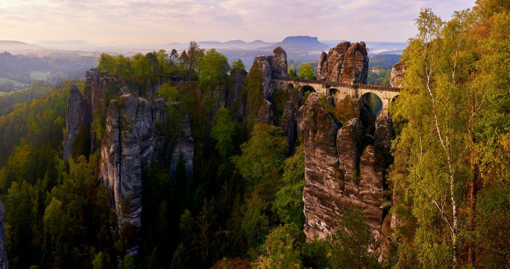 Die Bastei in der sächsischen Schweiz