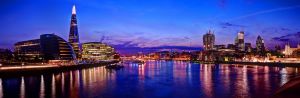 Panorama of London from Towerbridge