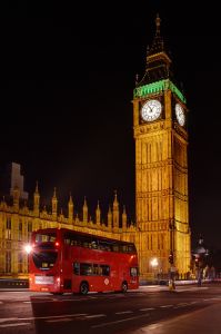 Westminster Tower at night